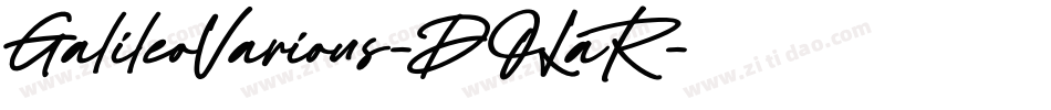 GalileoVarious-DOLaR字体转换