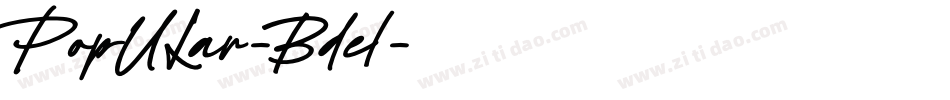 PopULar-Bdel字体转换