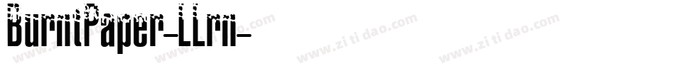 BurntPaper-LLrn字体转换