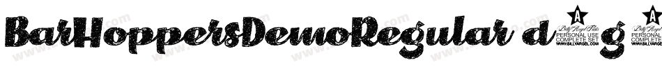 BarHoppersDemoRegular-d2g6字体转换
