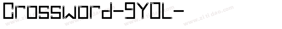 Crossword-9YOL字体转换
