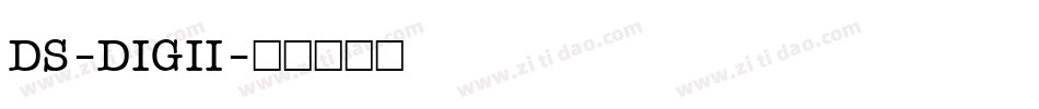 DS-DIGII字体转换