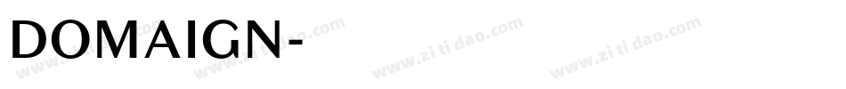 DOMAIGN字体转换