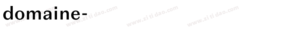 domaine字体转换