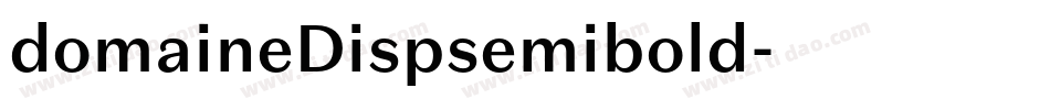 domaineDispsemibold字体转换
