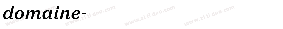 domaine字体转换
