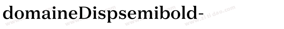 domaineDispsemibold字体转换
