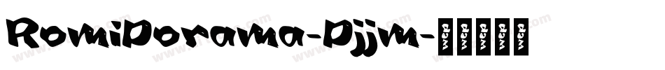 RomiDorama-Djjm字体转换