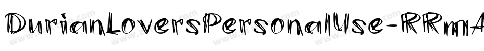 DurianLoversPersonalUse-RRmA字体转换
