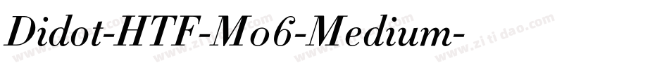 Didot-HTF-M06-Medium字体转换