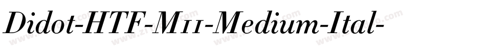Didot-HTF-M11-Medium-Ital字体转换