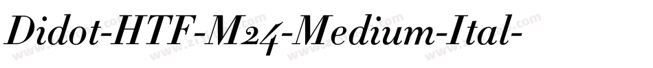 Didot-HTF-M24-Medium-Ital字体转换