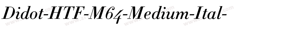 Didot-HTF-M64-Medium-Ital字体转换