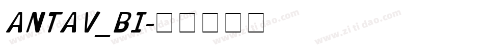 ANTAV_BI字体转换