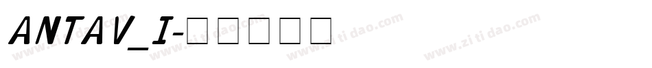 ANTAV_I字体转换
