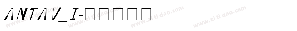 ANTAV_I字体转换