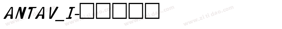 ANTAV_I字体转换
