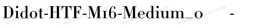 Didot-HTF-M16-Medium_0手机版字体转换