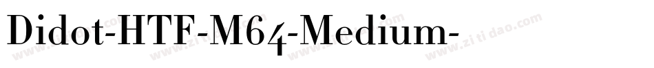 Didot-HTF-M64-Medium字体转换