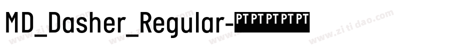 MD_Dasher_Regular字体转换