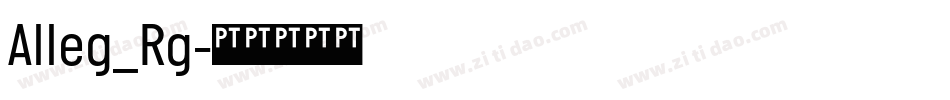 Alleg_Rg字体转换