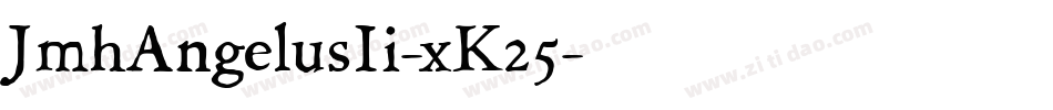 JmhAngelusIi-xK25字体转换