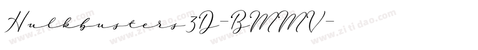 Hulkbusters3D-BMMV字体转换
