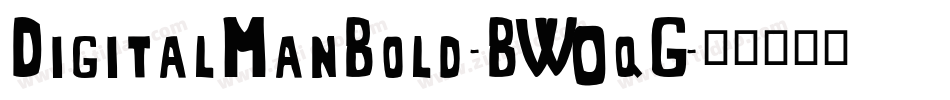 DigitalManBold-BW0qG字体转换