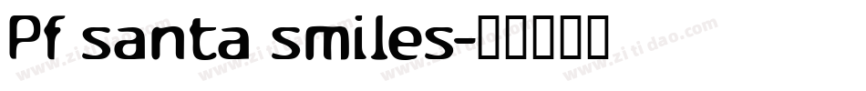 Pf_santa_smiles字体转换
