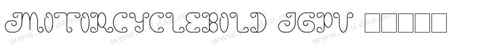 MotorcycleBold-jgpv字体转换
