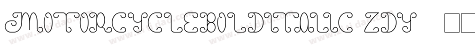 MotorcycleBoldItalic-zDY1字体转换