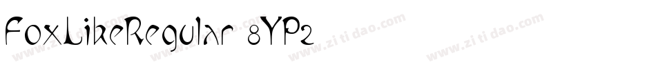 FoxLikeRegular-8YP2字体转换