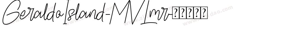 GeraldoIsland-MVLmr字体转换