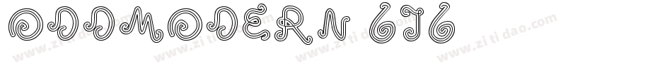 OddModern-6J6字体转换