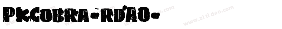 PkCobra-rdAO字体转换