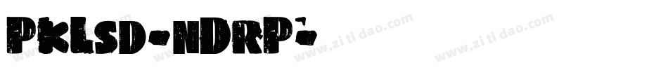PkLsd-nDrP字体转换