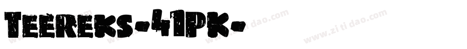 Teereks-41PK字体转换