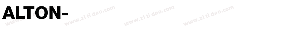 ALTON字体转换