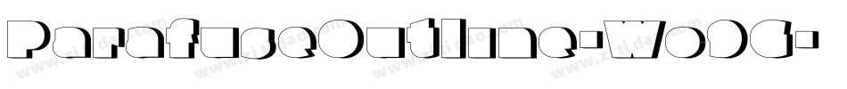 ParafuseOutline-Wo9G字体转换