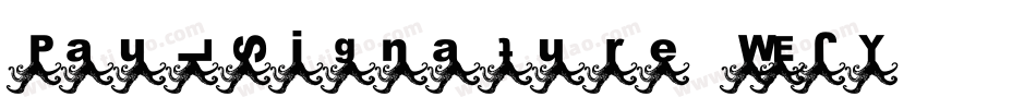 PaulSignature-WEJY字体转换
