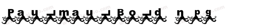 PaulmaulBold-npg字体转换