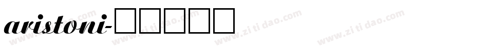 aristoni字体转换
