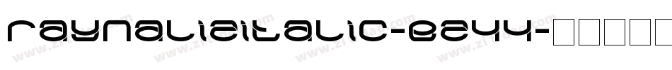 RaynalizItalic-Ez44字体转换