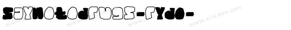 SayNoToDrugs-rYDO字体转换