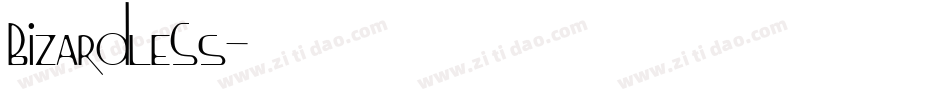 BizardleSs字体转换