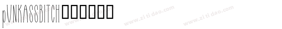 pUNKASSBITCH字体转换