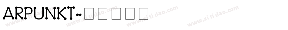 ARPUNKT字体转换