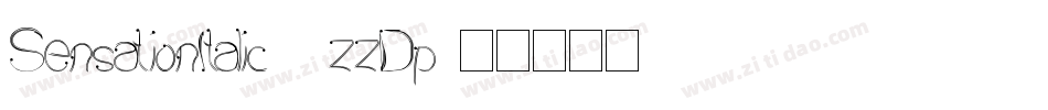 SensationItalic-3zzDp字体转换