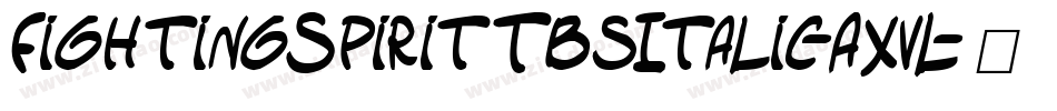 FightingSpiritTbsItalic-AxvL字体转换