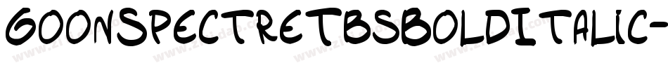GoonSpectreTbsBoldItalic-Oq9P字体转换